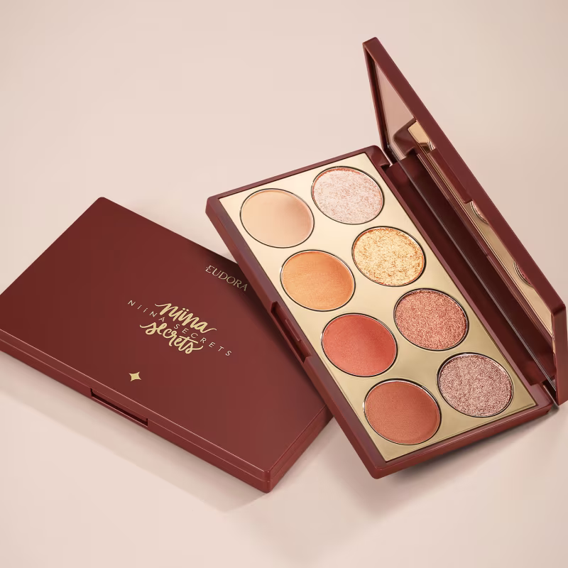 Paleta de Sombra Niina Secrets Neutrals - Eudora. Foto: Divulgação.